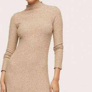 MANGO Ribbed knit dress